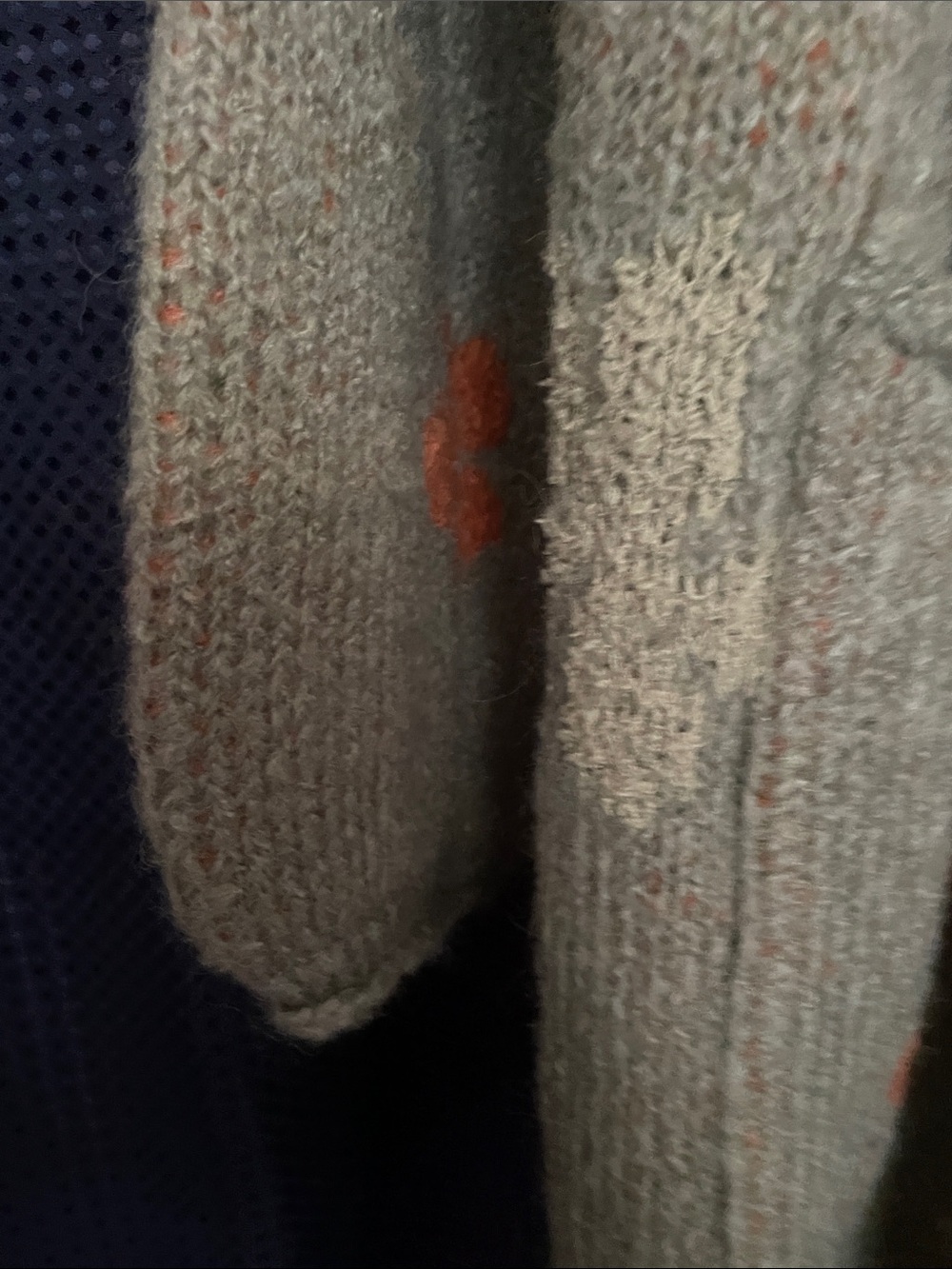 POL Floral Stripe Open-Front Cardigan - Gray & Coral - Picture 10 of 14